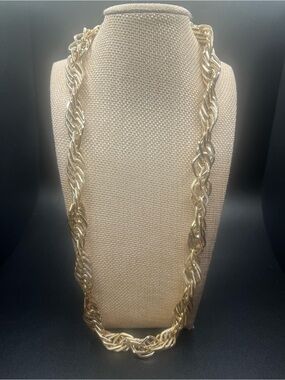 Vintage West Germany Gold Tone Chain Necklace 24”